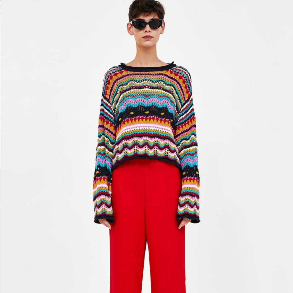Zara crochet sweater